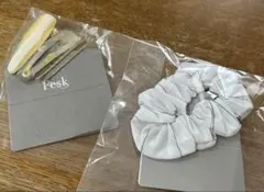 新品　fesk ヘアピンセット　シュシュ風髪留めなど5点セット