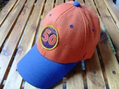 Balsa50 フレックスフィットキャップ 中古品（オレンジ／ロイヤル）のサムネイル
