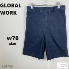 GLOBALWORK グローバルワーク デニム ショートパンツ インディゴ M