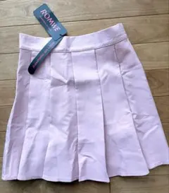 ROMWE プリーツミニスカート ピンクのサムネイル