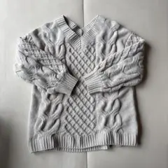 AZUL BY MOUSSY ケーブルニットセーター S