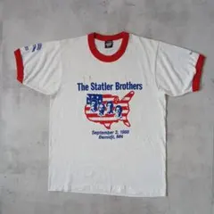 80s USA製　Statler Brothers　リンガーTシャツ　バンドのサムネイル