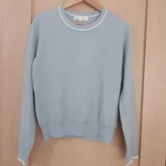 grove☆レディース☆ライトブルー☆薄手春ニット☆Sサイズ☆