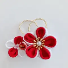 【新作お披露目SALE】つまみ細工 ヘアクリップ ひな祭り お食い初め 初節句