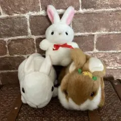 うさぎ ぬいぐるみ マスコット 4点セット - メルカリ