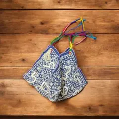 刺し子 藍染 トートバッグ ヤオ族 手刺繍 モン族