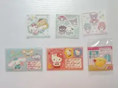 サンリオ シール6枚入り ハローキティ、ポムポムプリン、シナモロール等