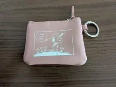 Coleman スヌーピーキーホルダー付き コインケース ピンク