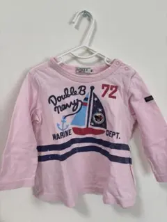 ミキハウス　Double.B ピンク 長袖カットソー　90cm