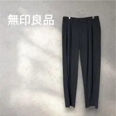 無印良品 落ち感キレイ✨タックワイドパンツ M グレージュ MUJI