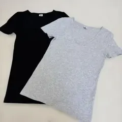 プチバトー xs 2枚セット　半袖　Tシャツ　カットソーのサムネイル