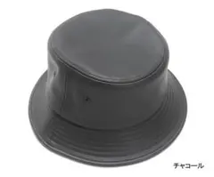 NEWHATTAN PU LEATHER BUCKET HAT(CH L/XL)