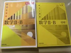 黄色チャート 数Ⅱ+B チャート式 解法と演習 数学II+B