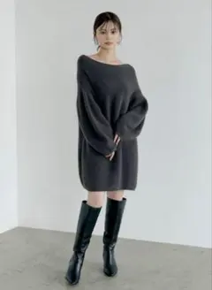 snidel / スナイデル ラクーンミニニットワンピース 24秋冬