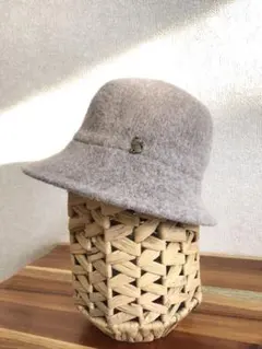 ♡新品未使用·ネコちゃんチャーム付き婦人用柔らか毛混合レディースハット帽子♡