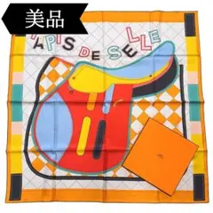 ◇エルメス◇カレ 90/スカーフ/シルク/ダブルフェイス/タピ・ドゥ・セル