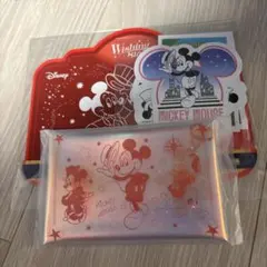 ディズニーHappyくじ Wishing Starsミッキー　ステッカー　ポーチ