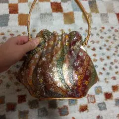 和装用バッグ 多色波模様