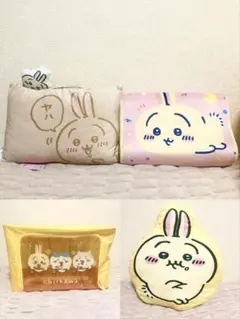 ちいかわ うさぎ 枕2個セットぬいぐるみと収納ボックス詰め合わせ