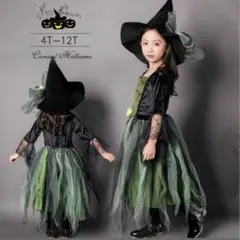◼️現行品◼️ハロウィンドレス/魔女/コスプレ/ワンピース/小学生