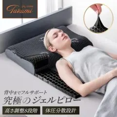 【本日中限定価格！】Takumi無重力ジェルピローNEO フルサポート ブラック