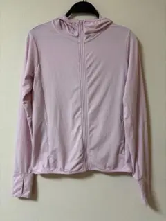 ユニクロUNIQLO エアリズムUVカットメッシュパーカ　ピンク　M