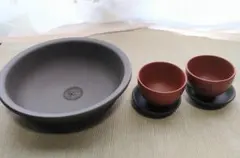 茶道・お飲杯と茶受け皿　5点セット