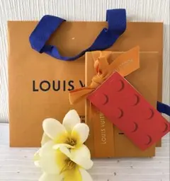 LOUIS VUITTON ギフトボックスオレンジ ショッパーリボンメッセージ