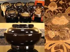 輪島塗 菓子器 朱塗 松竹梅蒔絵 五島屋 - メルカリ