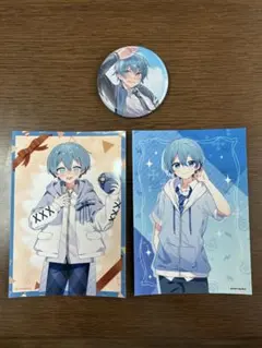 めろんぱーかーサムライ翔ブロマイド缶バッジセット