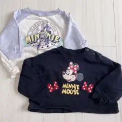 【セット売り】ミニーマウス 長袖トレーナー 90サイズ