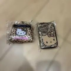 ハローキティ ヒョウ柄ポーチ2点セット