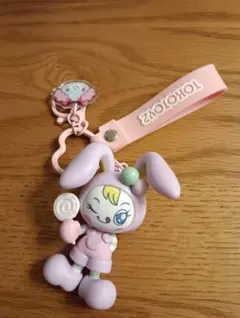 メゾピアノ うさぎ キーホルダー チャーム mezzo piano ピンク 美品