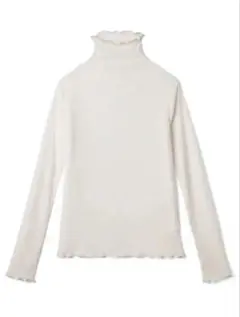GRL トップス シアーハイネックメロウ加工トップス アイボリー