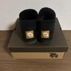 ブラックスエードショートブーツ moz