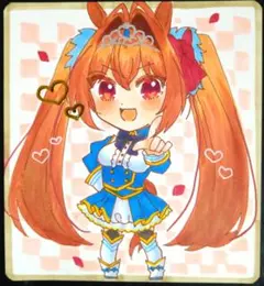 ウマ娘 ファンアート 手描きイラスト アナログ ダイワスカーレット