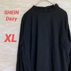 シーイン SHEIN フリルネックブラウス【XL】大きいサイズ きれいめ0129