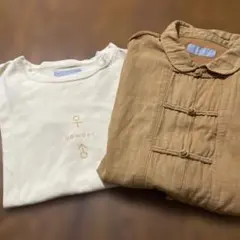 powder 下迫秀樹　いぬ柄　ワンピース　チャイナ オンラインファッション - powder 下迫秀樹 いぬ柄 ワンピース チャイナ