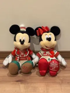 TDL 2015 ミッキー ミニー クリスマスぬいぐるみセット