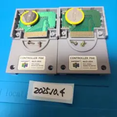 N64 コントローラーパック2個セット電池交換済み