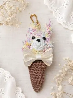 うさぎさんチャーム ハンドメイド アイスクリーム - メルカリ