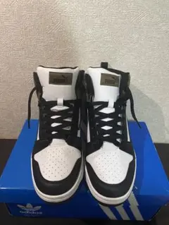 Puma ハイカットスニーカー ホワイト/ブラック/カーキ