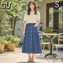 ●✨GU デニム ロングスカート Sサイズ