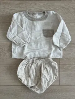 秋冬服 韓国子供服 black bean長袖シャツとショートパンツセットアップ