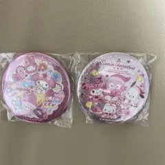 サンリオ　キラキラBIG缶バッジ2個セット