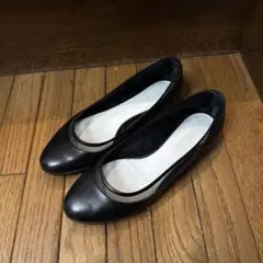 ジルサンダー　黒レザー編み込みフラットシューズ　サイズ37 ジルサンダー 黒レザー編み込みフラットシューズ サイズ37