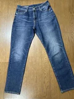 無印良品　ストレッチスリムストレートデニムパンツ ダークブルー　値下げしました