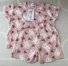 新品 miffy ミッフィー 半袖半ズボンパジャマ 上下セット ピンク90サイズ