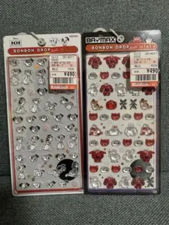 【新品未開封】101匹わんちゃん & ベイマックスボンボンドロップシールmini