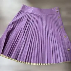 ZARA 紫 プリーツスカート